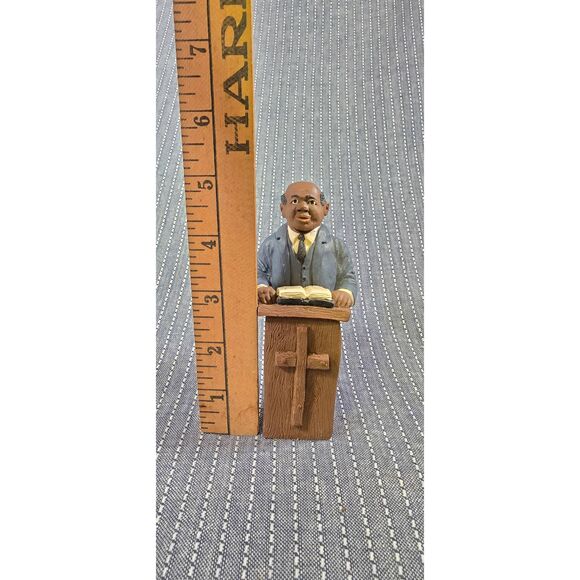 Vintage African American Preacher Figurine - Picture 6 of 6